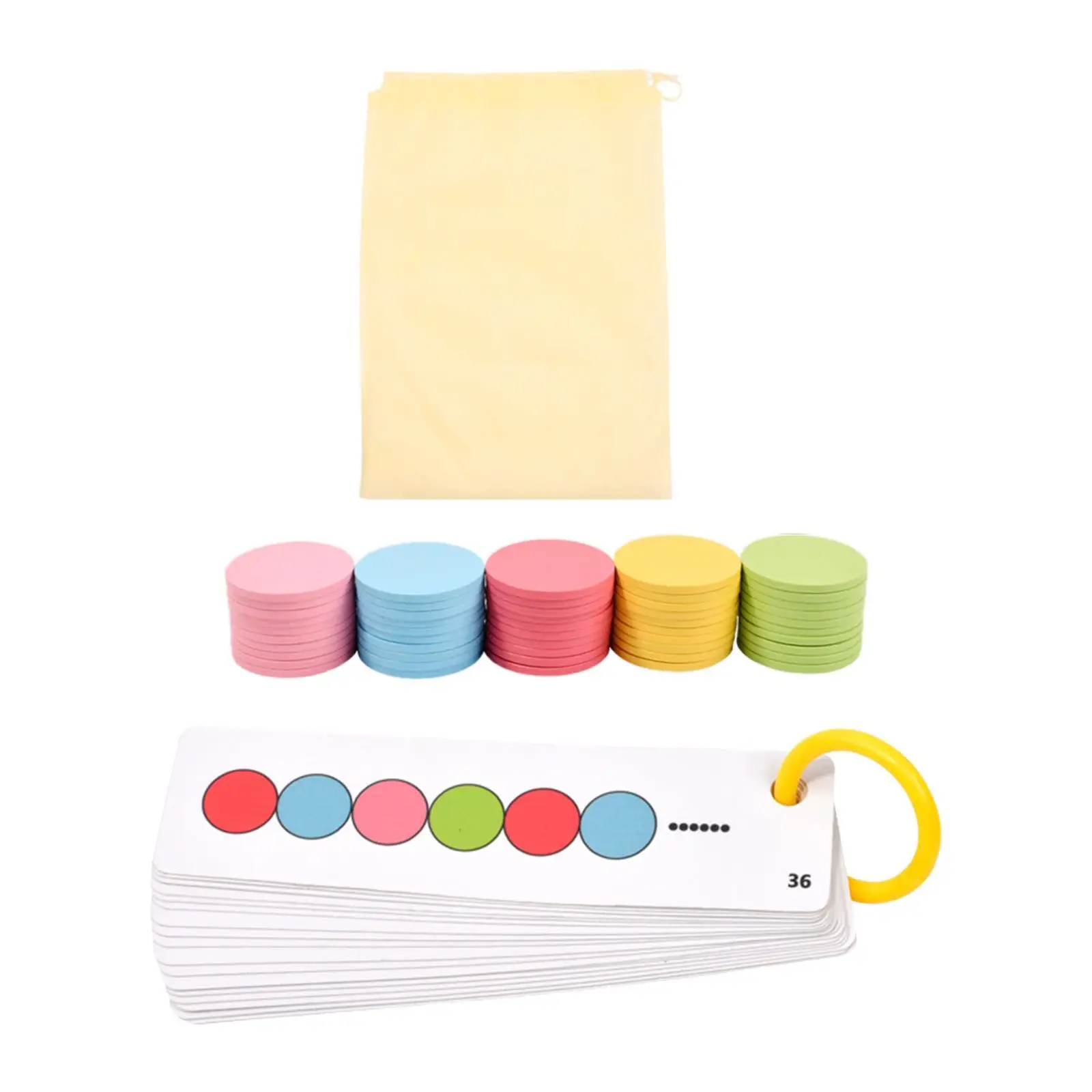 Children Color Sorting Chips, Counting Chips Sorter Game, Preschool Sequencing Counting Matching Game for Boys