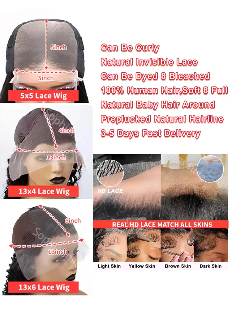 200 الكثافة 13x6 Hd الدانتيل الباروكة الأمامية فضفاض موجة باروكة من شعر طبيعي البرازيلي فضفاض موجة عميقة شعر مستعار شعر بشري مجعد الباروكات للنساء #6