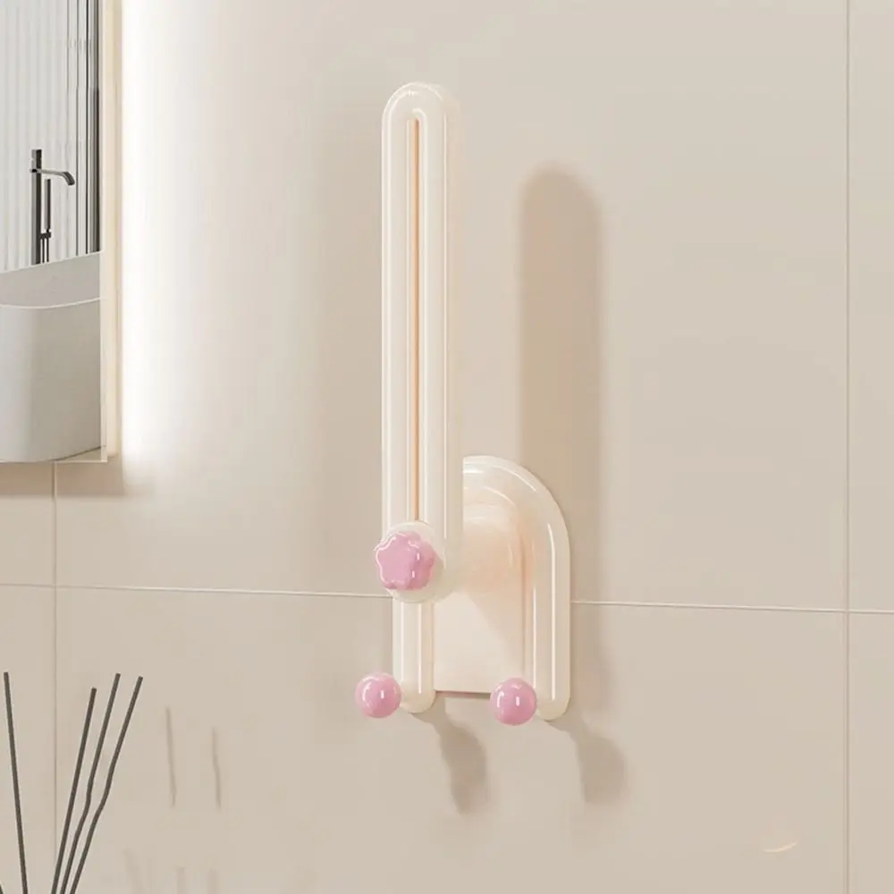 2Pcs Plastic Hairband Storage Hook Space Saving L-Shape Hair Rope Storage Rack Waterproof Scrunchies Storage Rack Kitchen