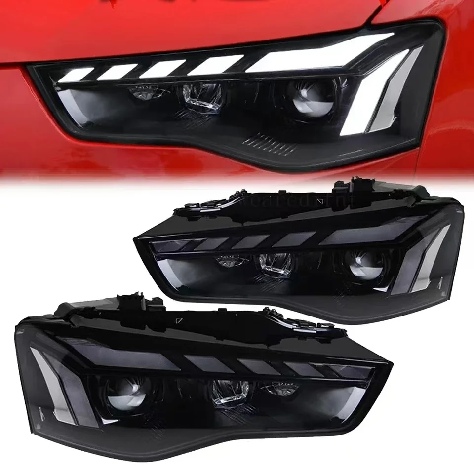 2PCS LED Headlight for Audi A5 A5L LED Head Lamp 2013-2016 Headlights A5 DRL Turn Signal High Beam Angel Eye Projector Lens