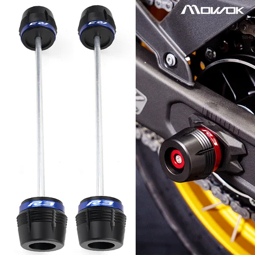 Para Yamaha R3 YZF-R3 yzfr3 2015-2022 2023 2024 2025 accesorios de motocicleta eje de rueda delantera trasera horquilla Protector deslizante R3