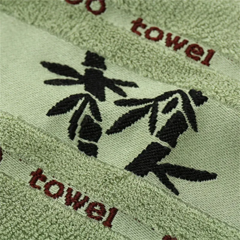 Set of 2 Bamboo Fiber Bathroom Towels Sets 34x74cm/70x140cm Household Hand Face Bath Towel  Sets Washcloths