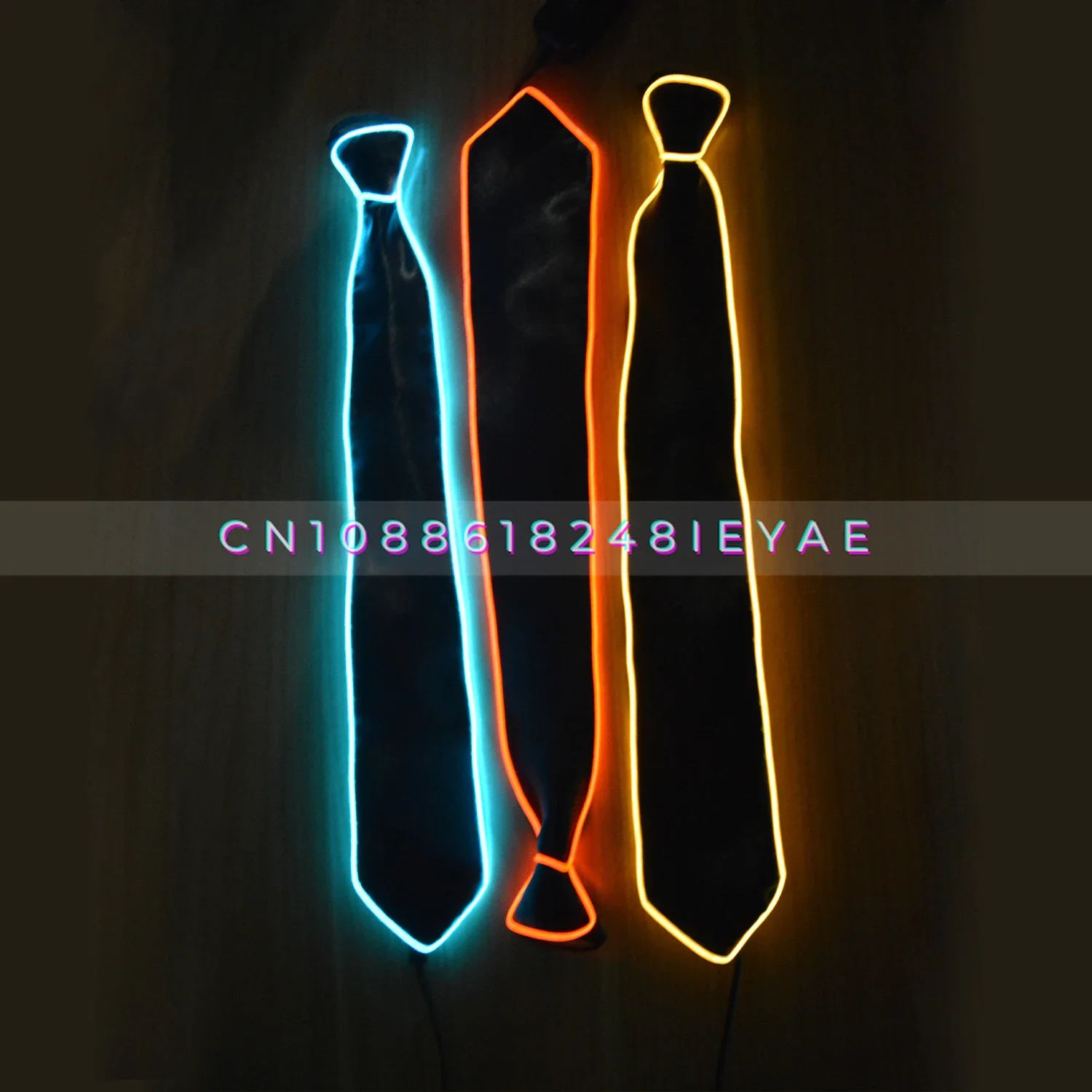 

10 Colors Led Wire Tie and Bow Tie Stock Flashing Light Tie for Wedding Party