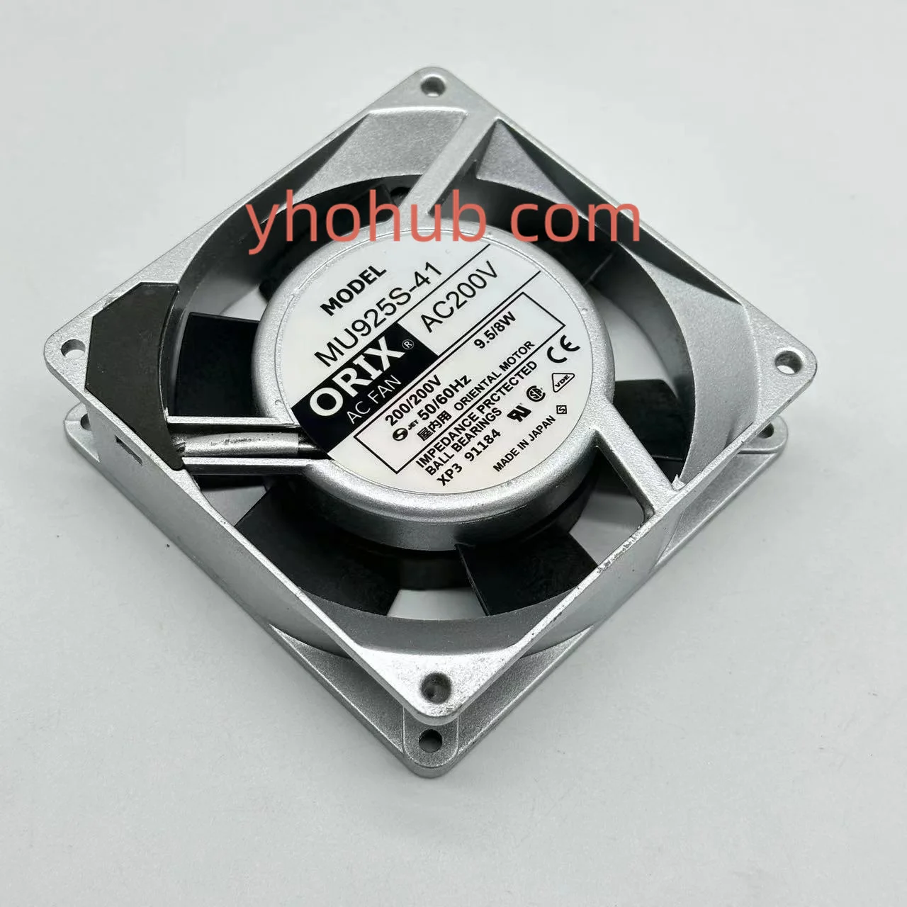 

ORIX MU925S-41 AC 200V 9.5W 92X92X25mm Server Cooling Fan