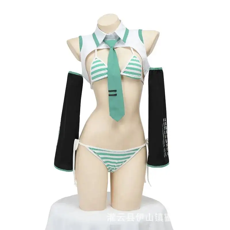 Sexy Anime Cosplay Costume Role-playing Uniform Sexy Three-piece Outfit For Woman Pure Desire Charming Nightclub Wear ZF2B