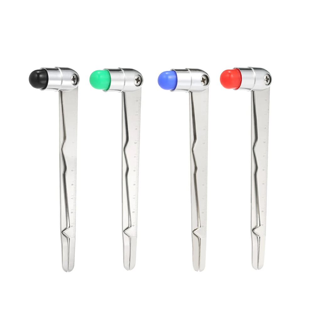 Medical Neurological Percussor Stick Diagnostic Reflex Percussion Leg Body Nerve Test Massager Buck Hammer with Caliper Scale