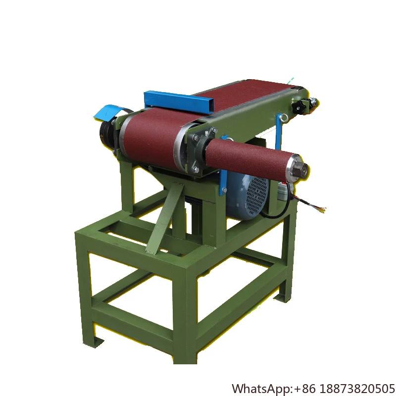 

STR Abrasive Belt Line Speed 18 M/min Desktop Sanding Sander Grinder Wide Belt Grinding Machine 400mm Width