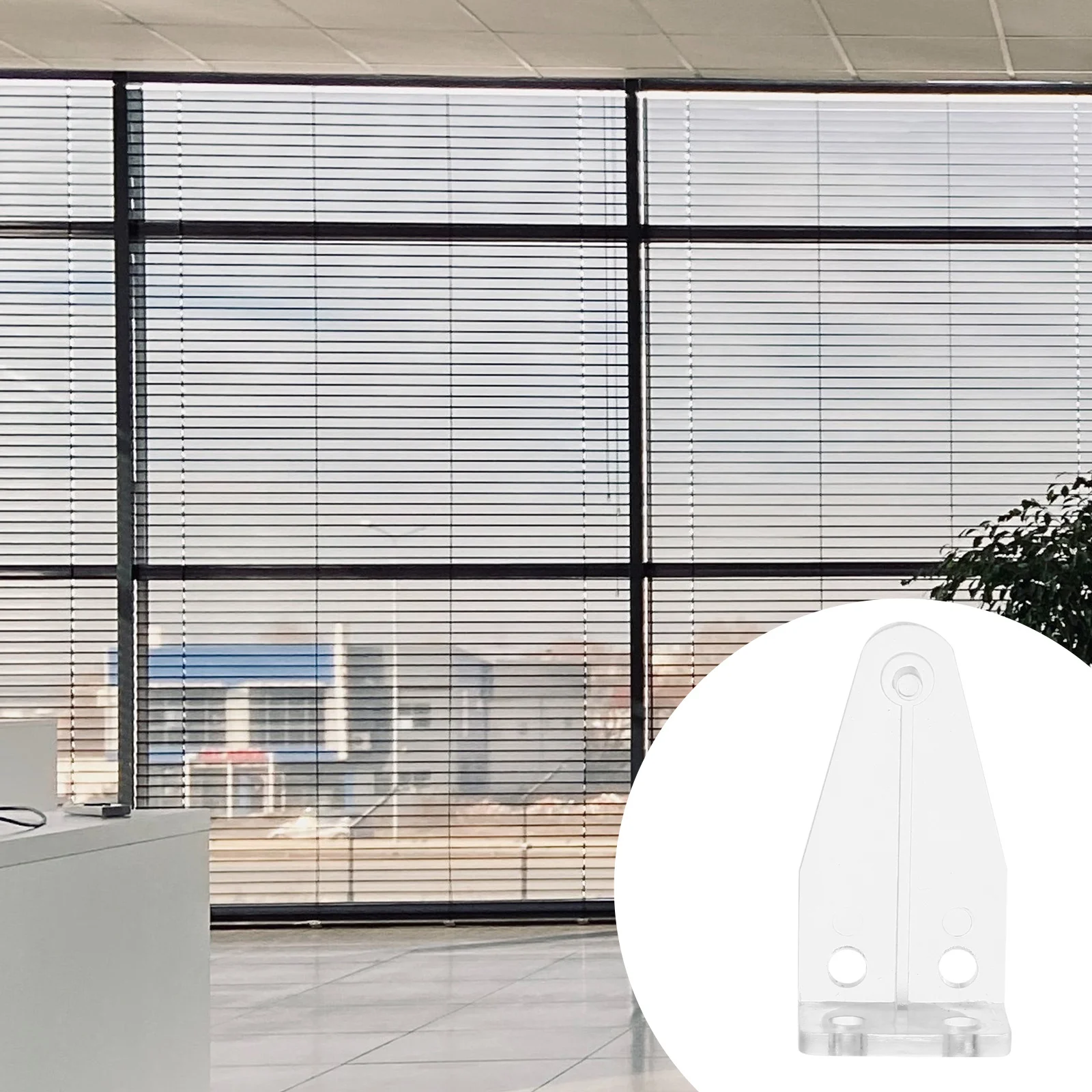 10 قطعة اضغط باستمرار بين قوسين حامل السكك الحديدية السفلية للستائر البلاستيك الشفاف الأقواس العمياء استبدال مقاطع ل مطوي الأسطوانة