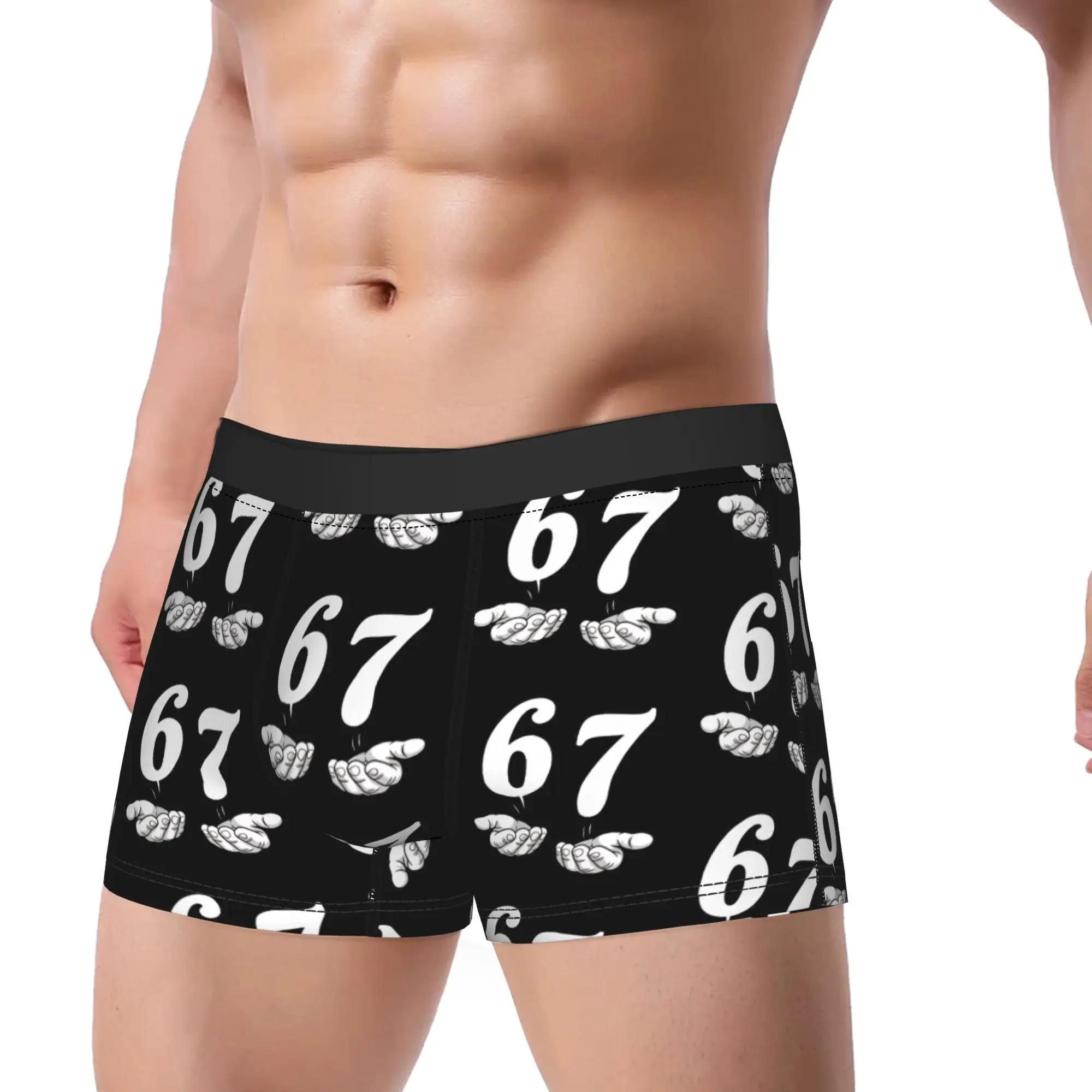 I was 6 Now I‘m 7 Funny Underwear  Funny Underpants Pattern Shorts Briefs For Man 3D Pouch Plus Size Boxer Shorts