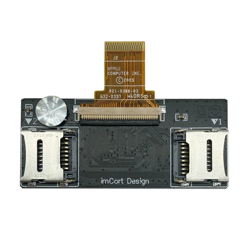 Adaptador de tarjeta iFlash Dual Micro SD TF para iPod Classic Video SSD reemplazo MK8022GAA HS12YHA HS081HA MK1634GAL MK1231GAL HDD IPC