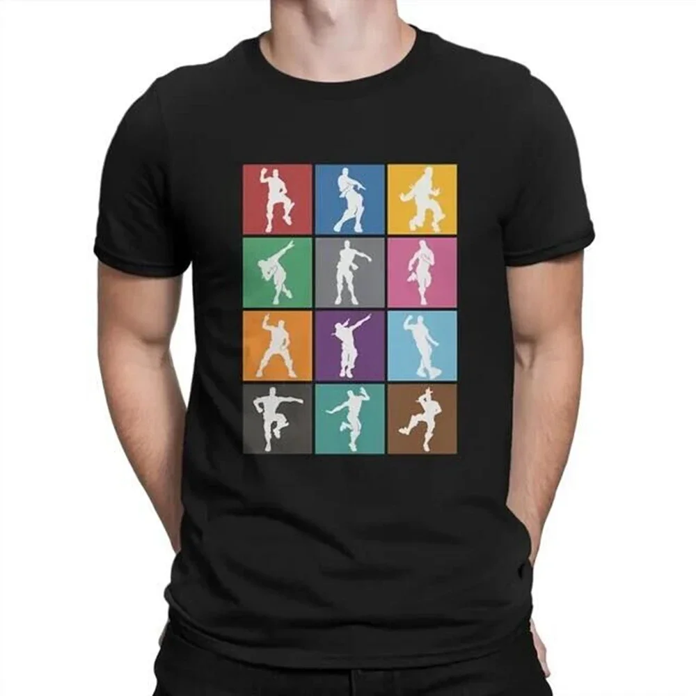 Battle Royale Victory Dance Rainbow Lattice Unique TShirt Fortnites Leisure T Shirt Newest T-shirt For Adult 24212