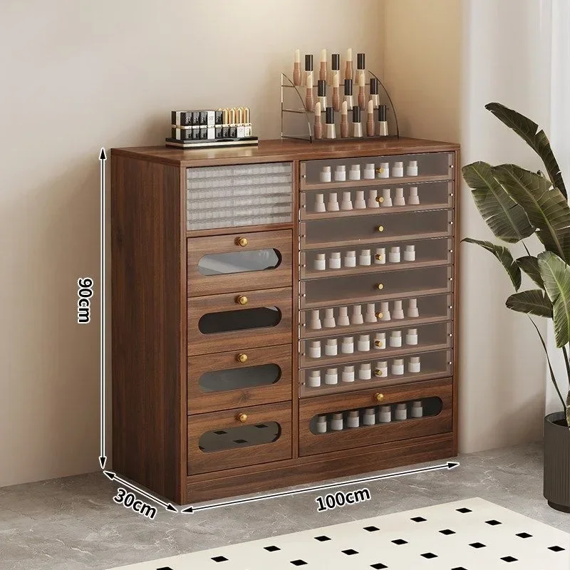 HYS Nail Art Display Cabinet Art Cabinet Polish Storage Cabinet Art Shop Nail Oil Locker