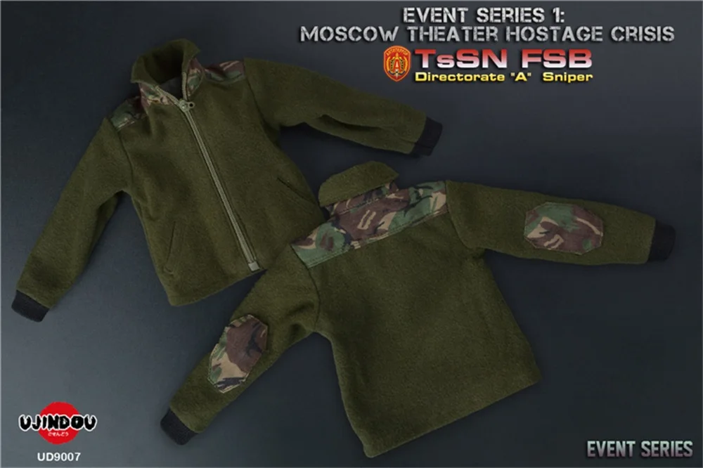UJINDOU UD9007 1/6 러시아 군인 인형 약 12" 풀 세트 수집용 이동식 액션 피규어