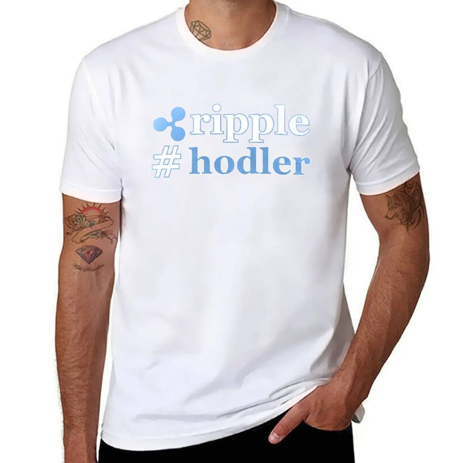 

Ripple Xrp Hodler T-Shirt t shirt man designer man t shirt cotton high quality T-Shirt