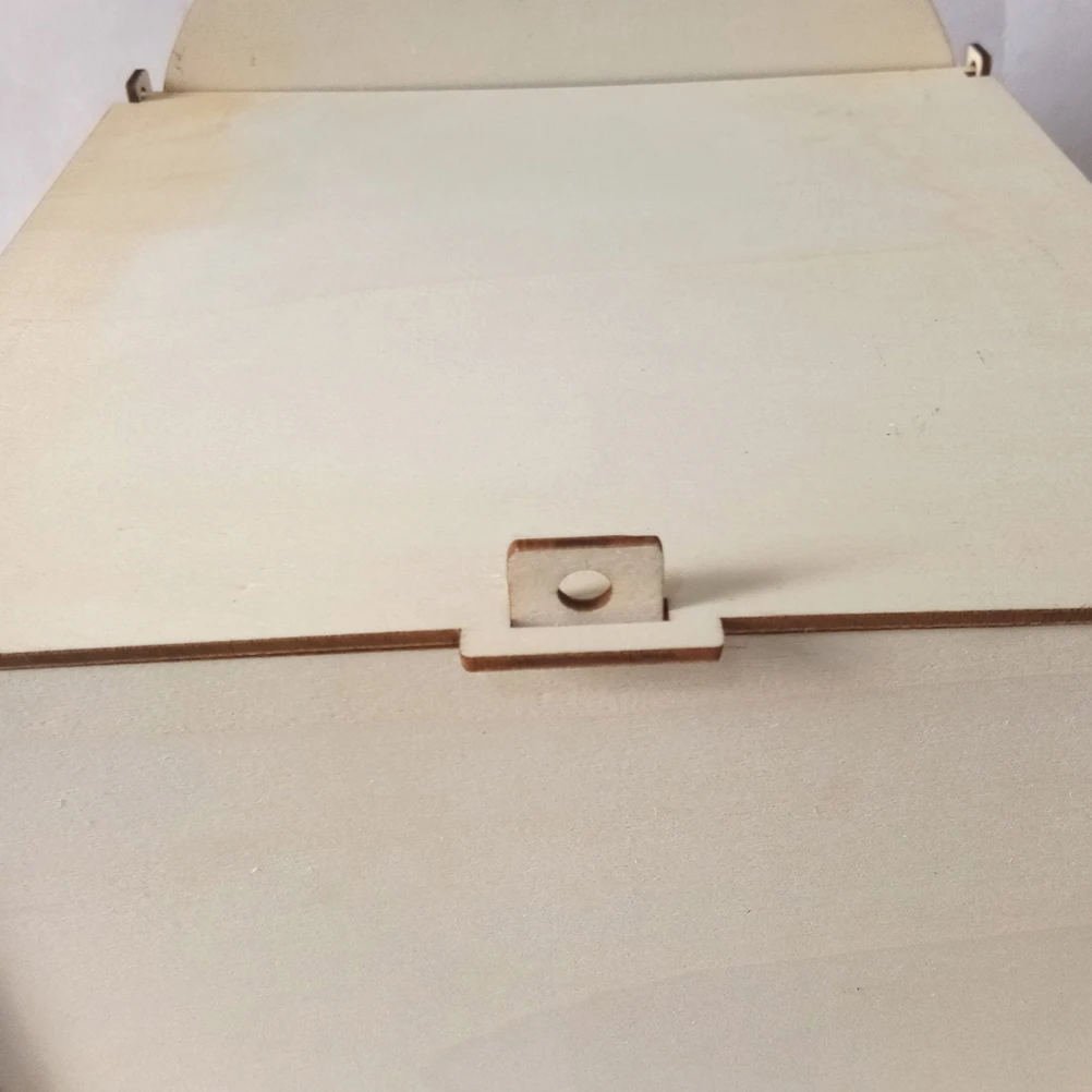 

Wedding Wooden Post Box Rustic Mailbox Gift Holder Craft Ornaments Wedding Party Supplies (With a Key)