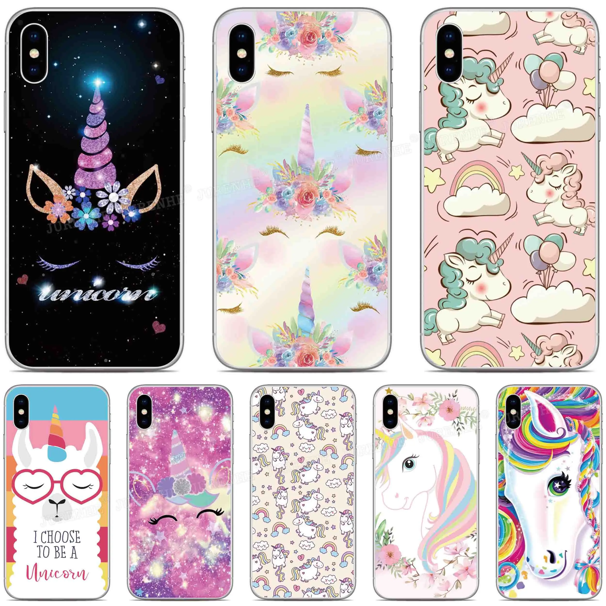 Cute Unicorn Phone Case For ZTE Blade A55 A35 Core A75 4G A54 A34 A73 V50 Smart V60 Design V30 V40 Vita Axon 60 50 Lite Cover