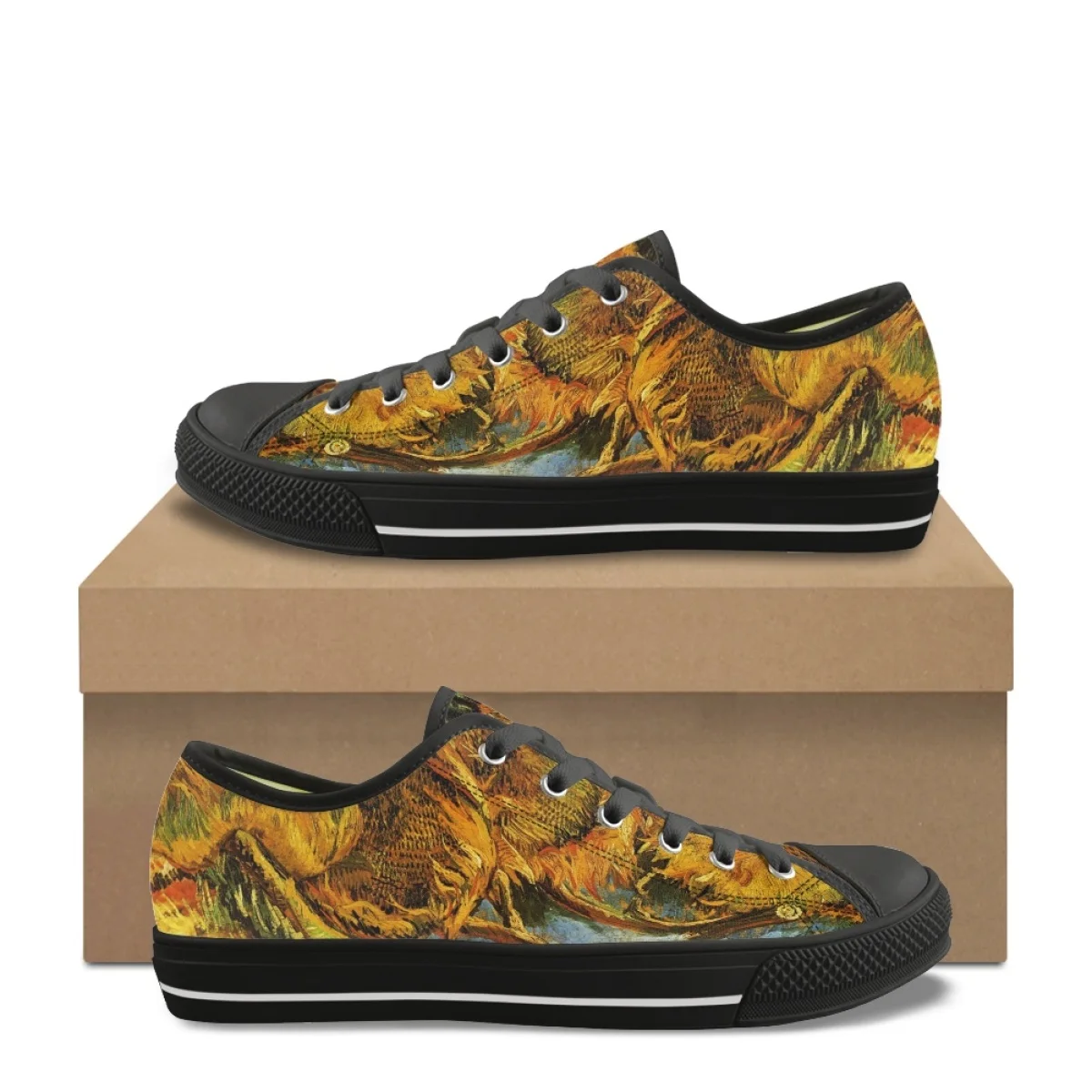 Autunno Comfort scarpe Casual per le donne classiche scarpe di tela basse moda Hot Art Van Gogh pittura a olio scarpe da corsa per studenti