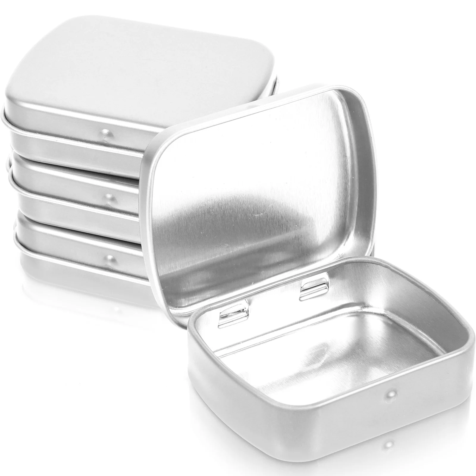 

10 Pcs Tin Box Christmas Cookie Jars Candy Storage Tins Container Small Case Iron Accessories Organizer Spice Travel Boxes