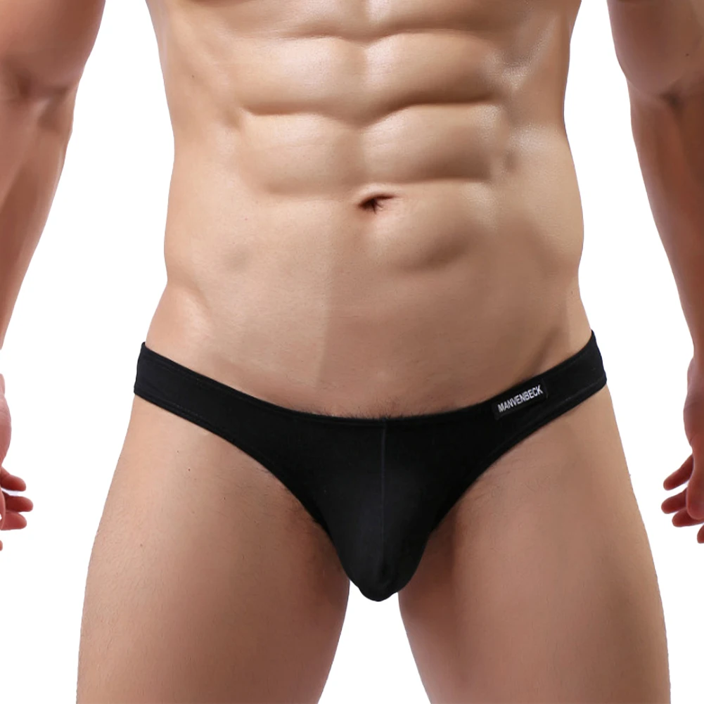 Calzoncillos de algodón suave para hombre, ropa interior de fácil uso, pantalones de Bikini de piel suave, lencería de ajuste perfecto