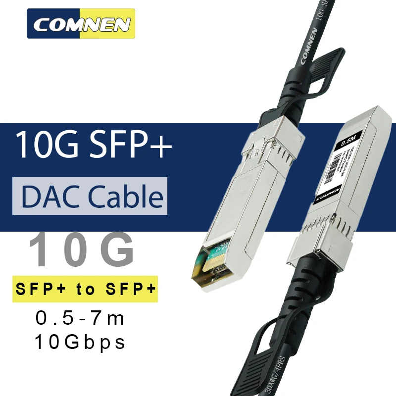 COMNEN 10G SFP+ Twinax DAC Cable, 0.5-7M Direct Attach Copper(DAC) Passive Cable for H3C/ARISTA/CISCO/DELL/EXTREME Switch