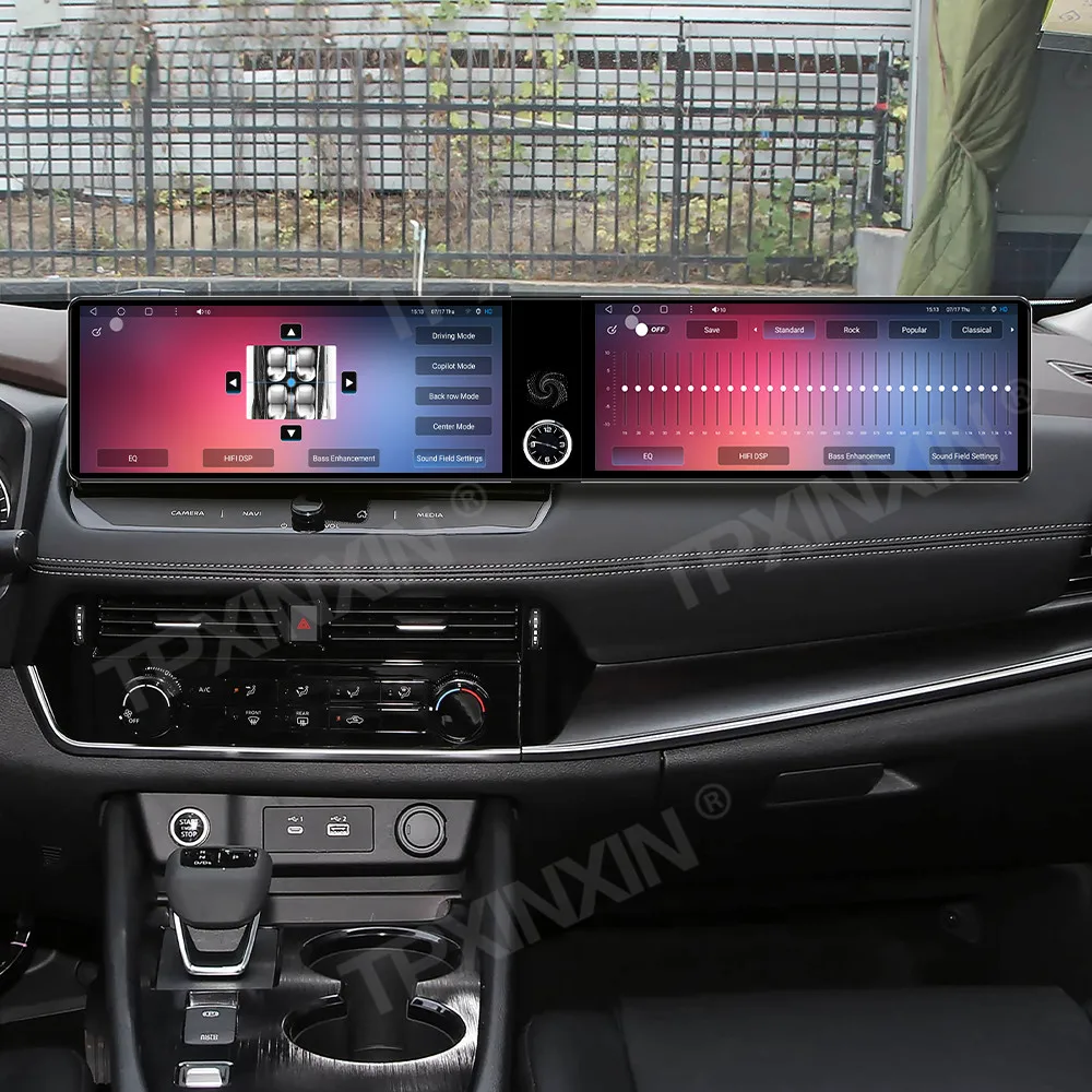 

24,6-дюймовое автомобильное радио с Android Auto и CarPlay для Nissan X-Trail 2021-2026, двухэкранное, с GPS-навигацией, стереоплеером, головным устройством и DSP