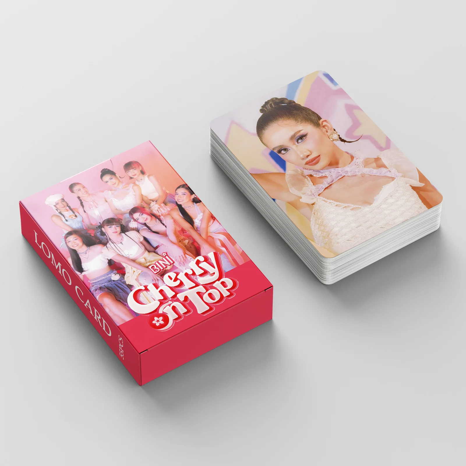 

55pcs BINI CHERRY ON TOP Lomo cards STACEY SHEENA HD Photocards for Student Fan Collectible Cards