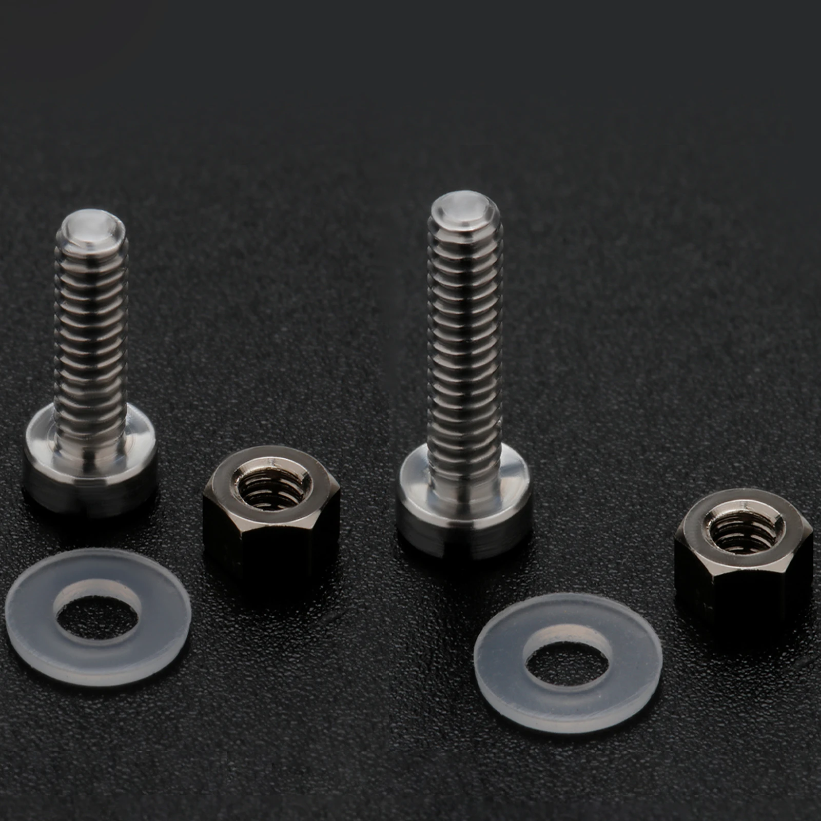 M2.5 Screws 2.95inch Bolt Nut  Washers Turntable Phonograph Screws Headshell Cartridge Stylus Mounting Vinyl LP Record Player