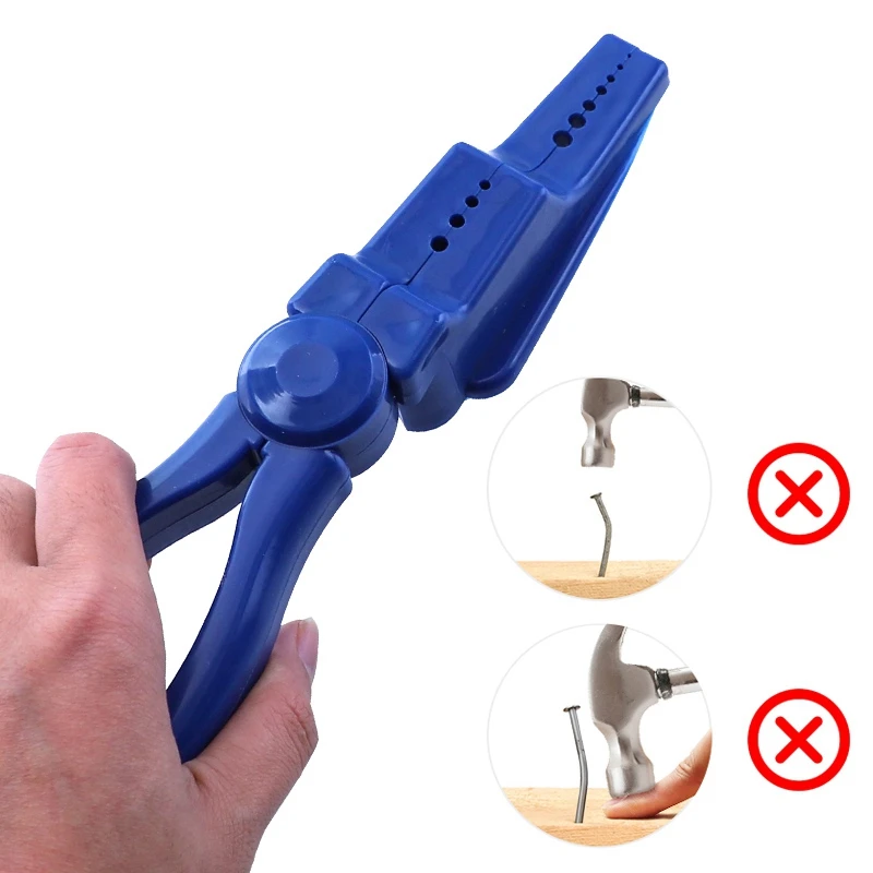 Portable Safety Plastic Pliers Nail Finger Protector Nail Holder Home Tool Auxiliary Pliers For Hammering