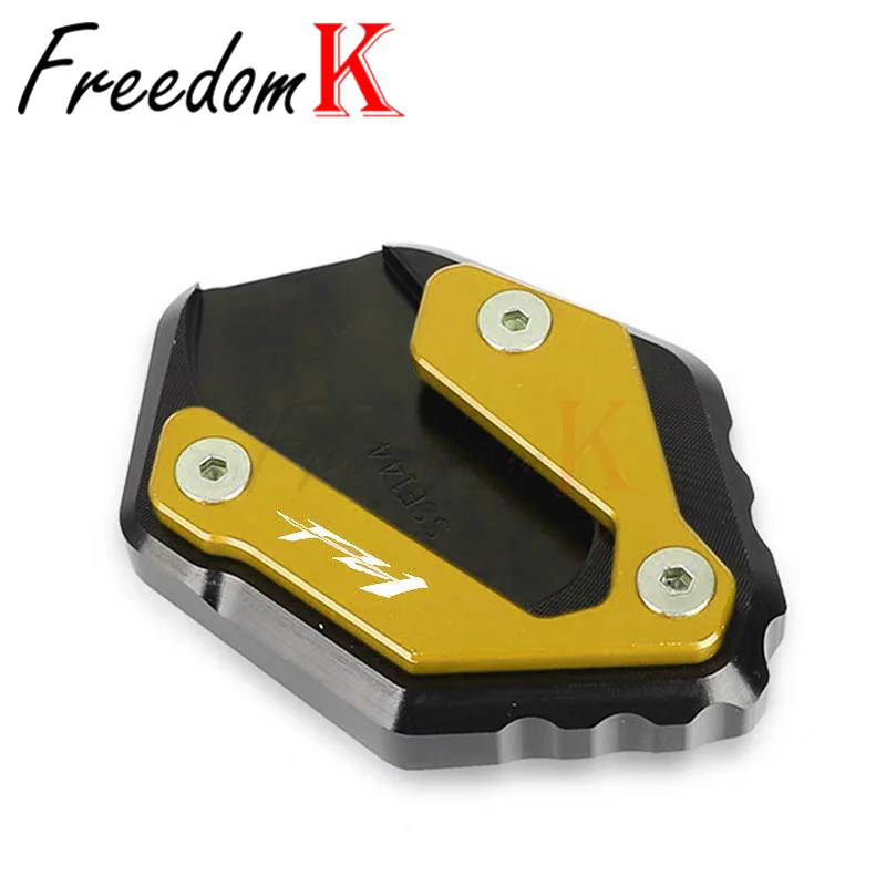 صالح لياماها FZ-1 FZ1 FZ-1 2006-2015 دراجة نارية الملحقات CNC مسنده القدم الجانب حامل تمديد وسادة دعم لوحة