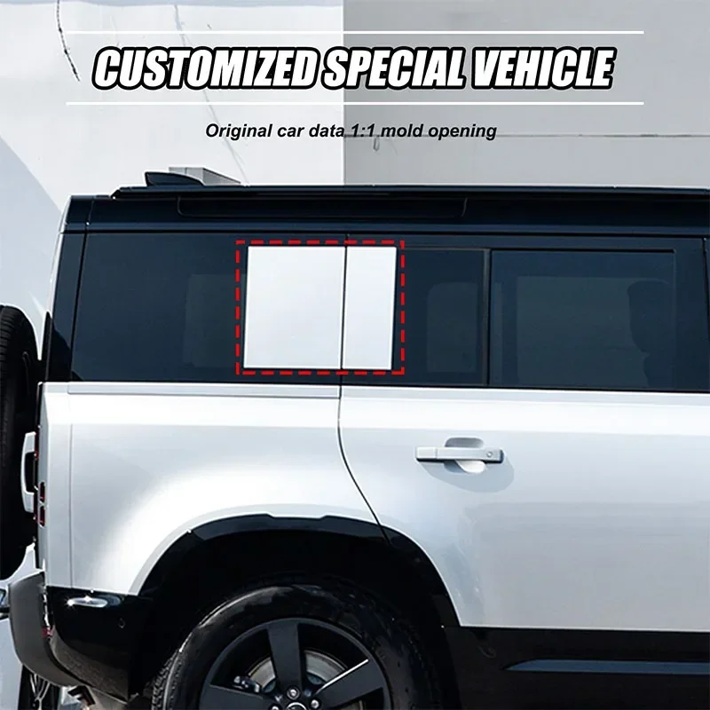 

For Land Rover Defender 110 2020-2023 car styling car rear door window C-pillar Pull Flower Decoration Stickers auto accessories