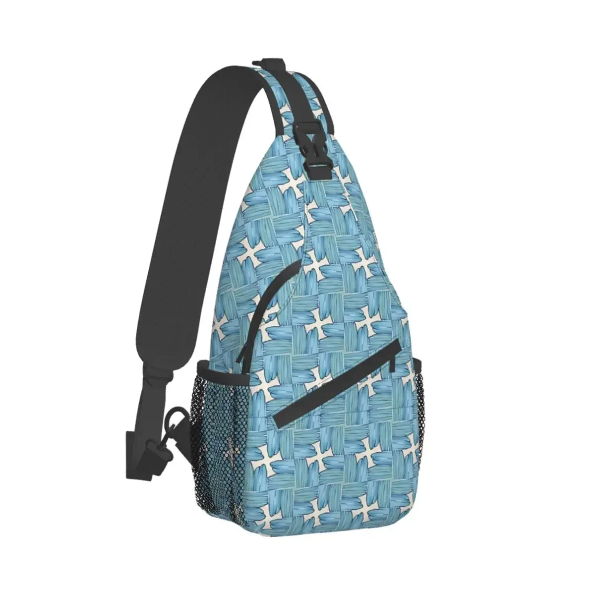 

Square Cross Abstract Pattern Crossbody Chest Bags Cross Crucifixion Pockets Travel Pack Messenger Sports Teens Shoulder Bag