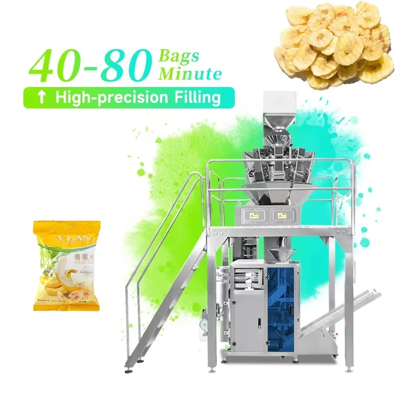 Silage Vff Potato Chip Grain Sachet-Packaging-Machine Granule Fully Automatic Packing Packaging Machine