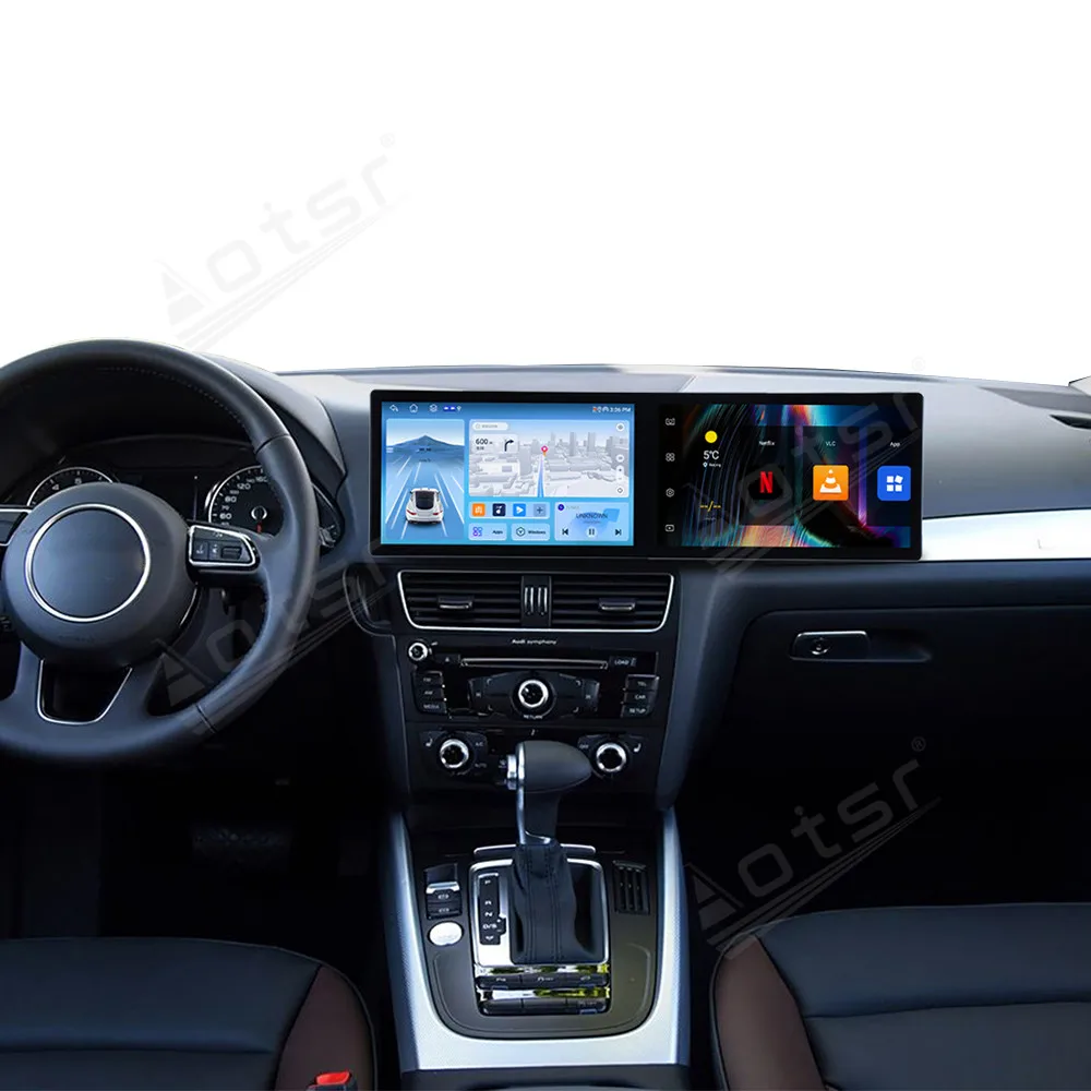 

Dual 11.5 Inch Screen Car Radio Android 14 For Audi Q5 2010-2018 Multimedia Video Player Stereo Auto GPS Navi DSP Carplay