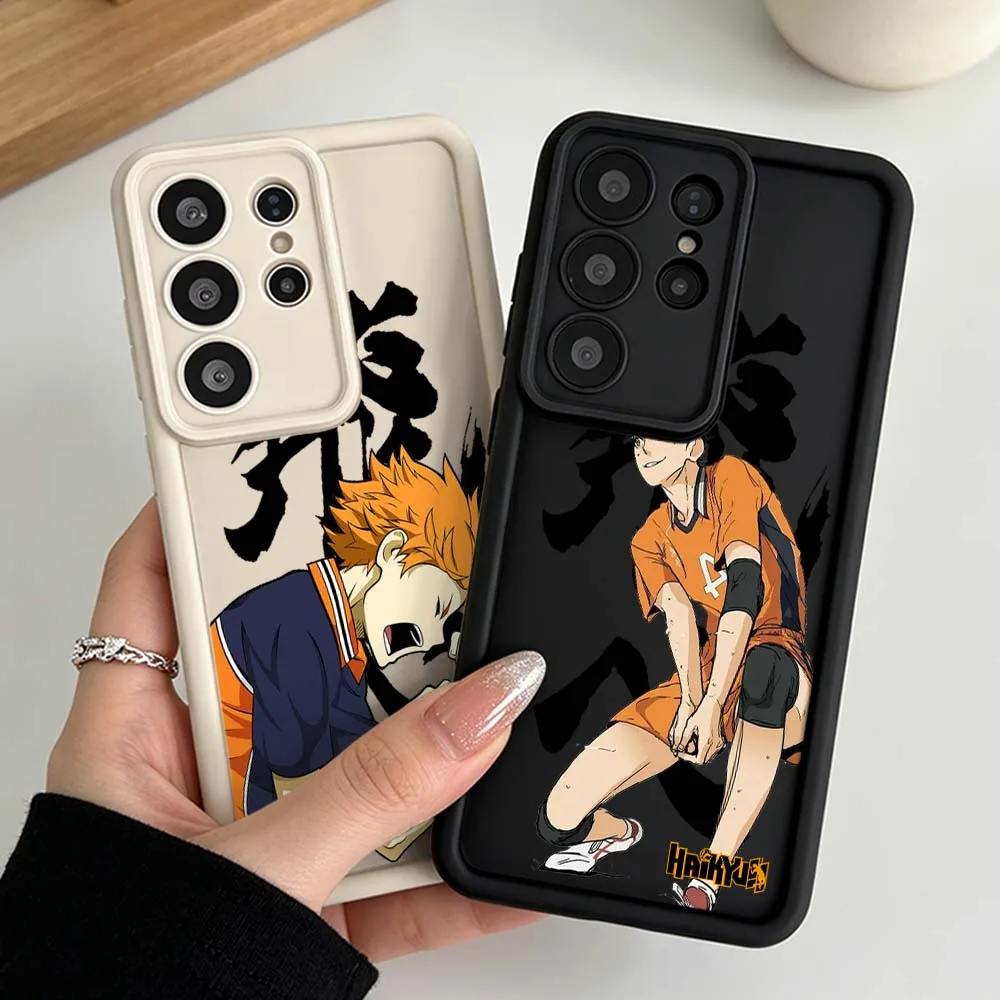 Haikyuu Handsome Phone Case For Samsung Galaxy S26 S25 S24 S23 S22 S21 S20 Ultra Plus FE Eye Ladder Silicone Cover