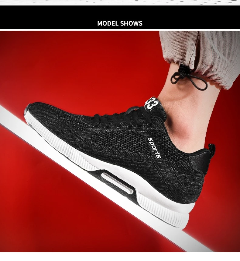6-8CM Höhenverstellbare Herrenschuhe Atmungsaktive Mesh-Sportschuhe Unsichtbare Erhöhungsschuhe für Größere Körpergröße – Detail 10