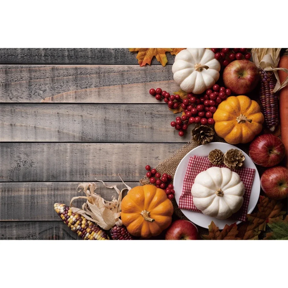 Outono Frutas Pranchas De Madeira Cenários De Fotografia, Decoração De Fotografia, Colheita De Milho De Abóbora, Sinal De Maçã, Photobooth Fundo Acessórios