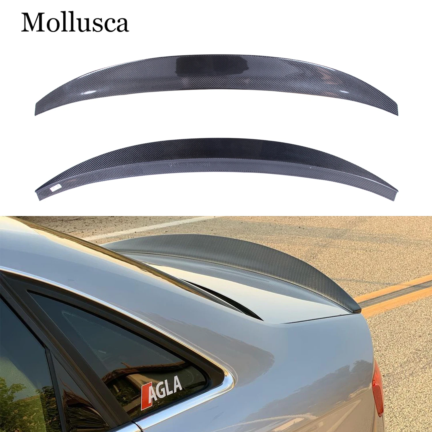 

For AUDI A4 B8 Sedan HK Style Carbon fiber Rear Spoiler Trunk wing 2008-2011