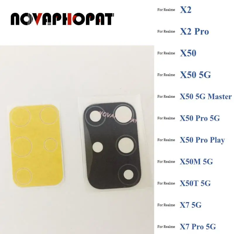 1 шт. стекло для объектива задней камеры с Ahesive для Realme X2 Master X50 Pro Play X50M X50T X7 Pro 5G