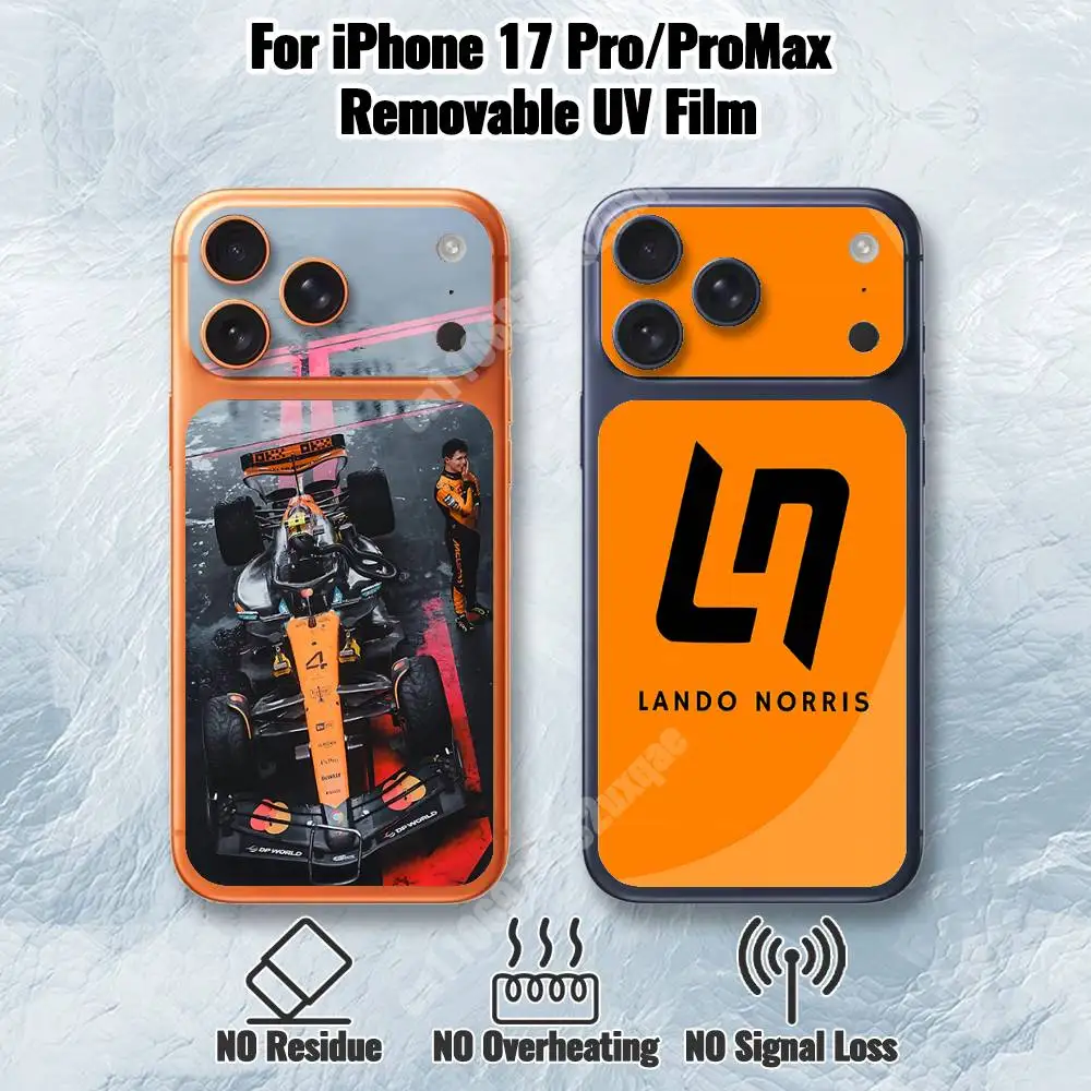 

L-Lan-do N-Nor-ris 4 Removable UV Film for iPhone 17 Pro 17 ProMax Hydrogel Sticker