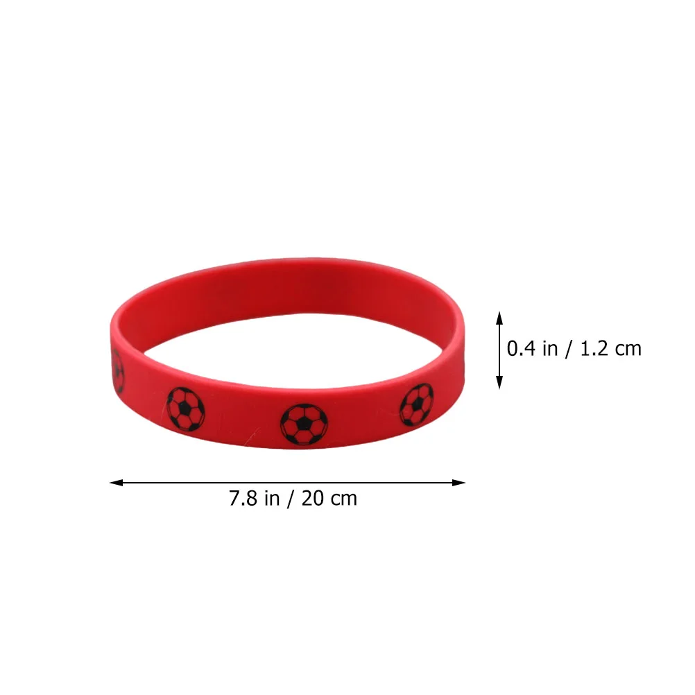 Football Wristband Bracelet Wristbands Wear-resistant Play Silica Gel Portable Man for Men