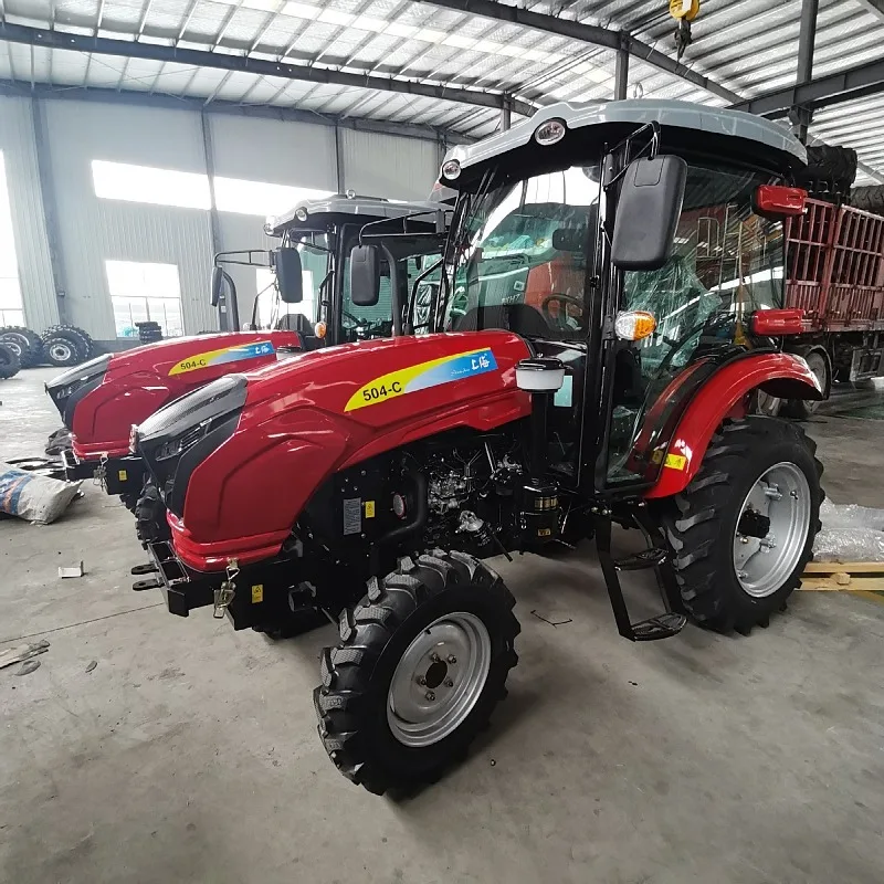 Shanghai Brand Multifunction 504 Farm Tractor Four-Wheel Drive 50 Horsepower for Agriculture 4x4