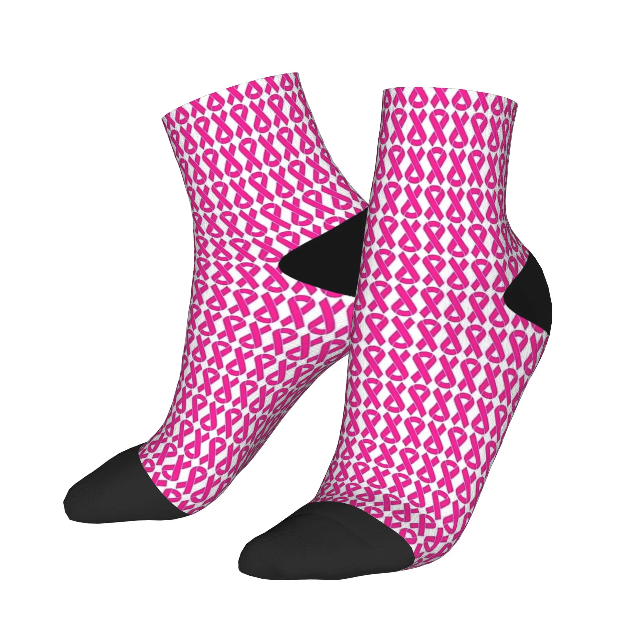 جوارب الكاحل للجنسين الرجال سرطان الثدي الشريط نمط الجوارب غير رسمية المطبوعة عدم الانزلاق جودة الربيع موضة في الهواء الطلق جورب #1