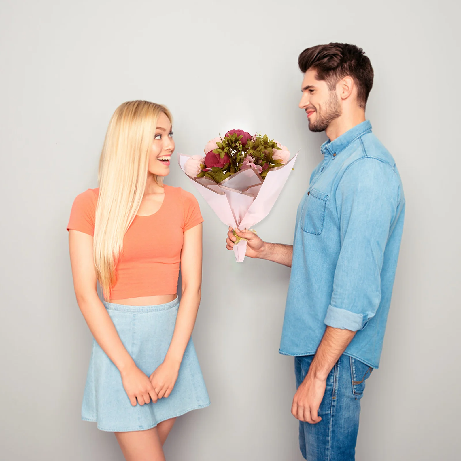 

20 шт. водостойкая упаковочная бумага для цветов, позолоченная желейная пленка, подарочная упаковочная бумага премиум-класса для букета, сделай сам, упаковка, ремесло, день рождения