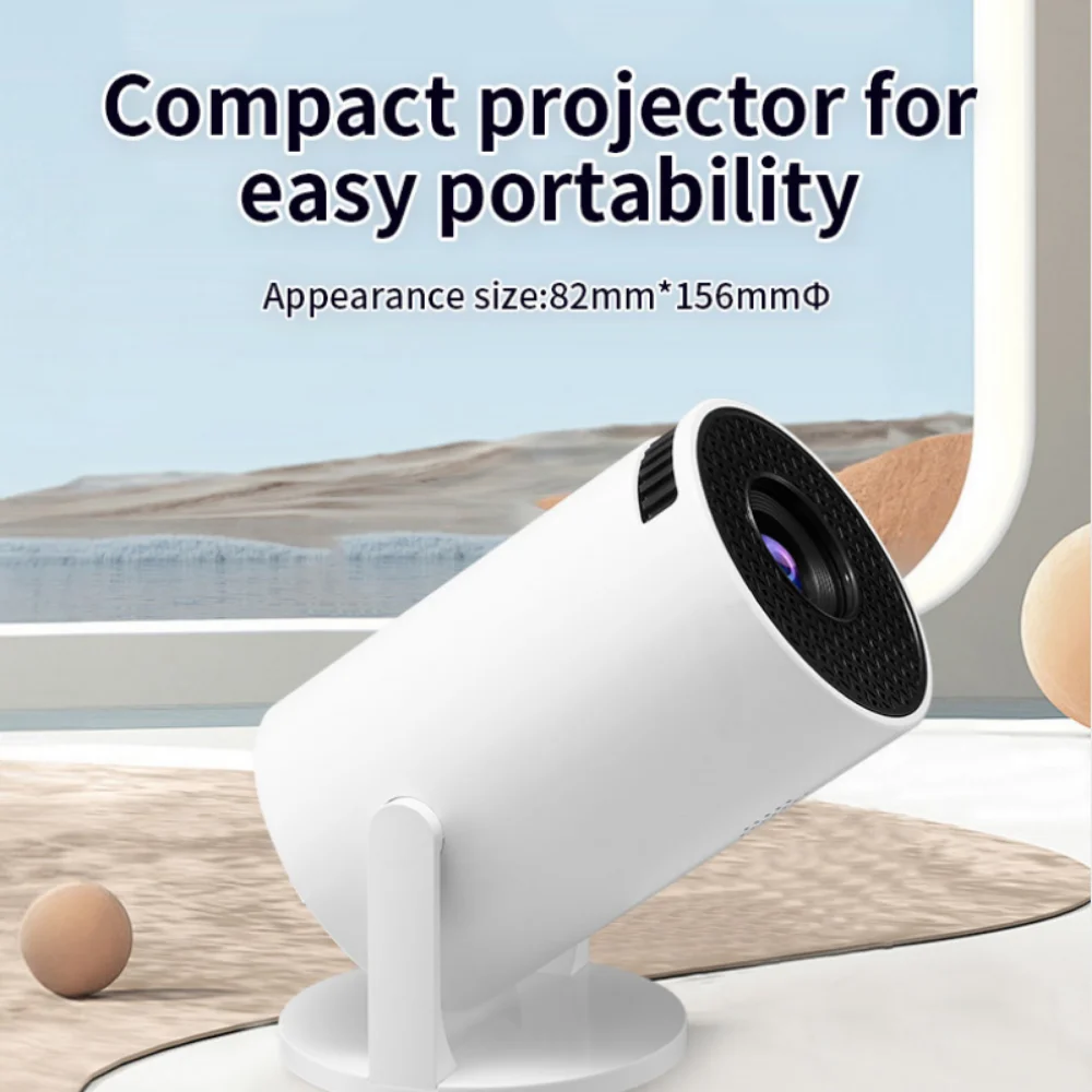 2026 New Model Home Mini Projector 480*320P 4K HD Portable Outdoor 180° The Projector Features Intelligent Auto-Focusing