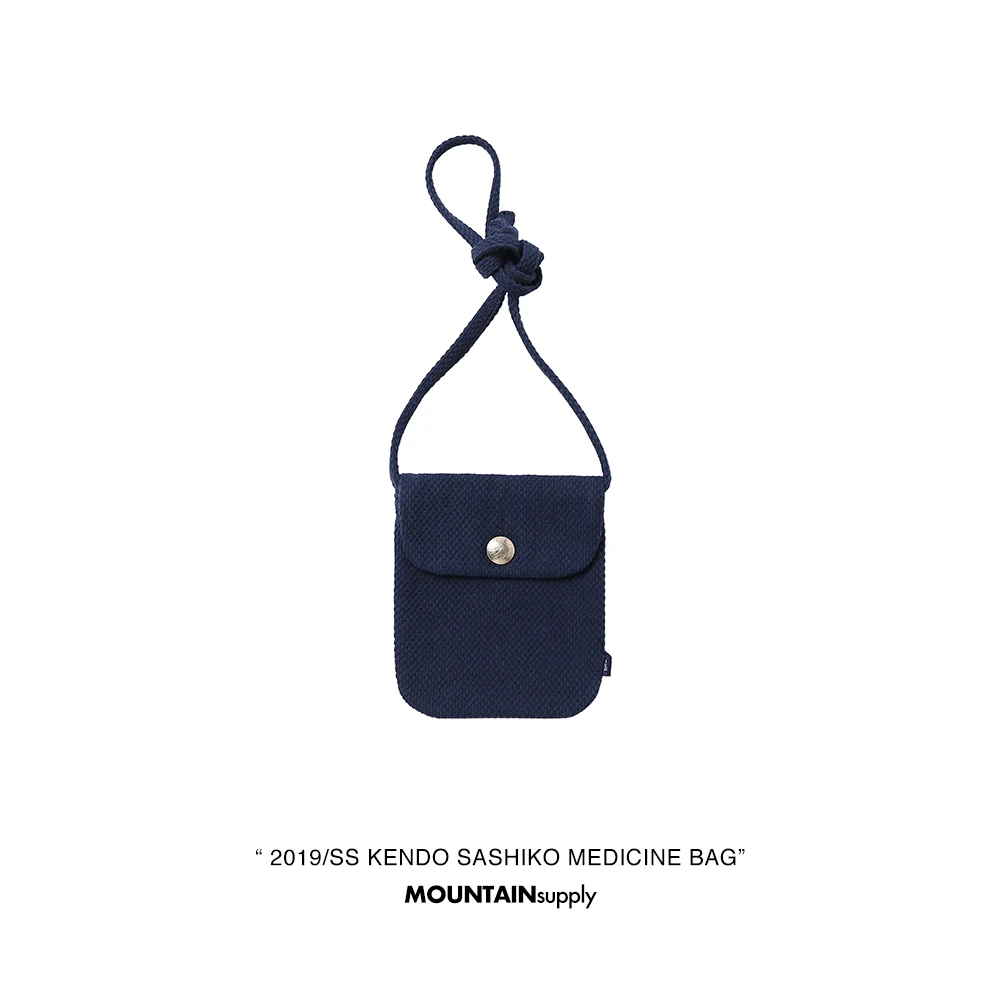 

Blue Dye Swordsmanip Fabric Medicine Bag Single oulder Cotton Bag for Men And Women MOUNTsupply Visvim Sle Bag