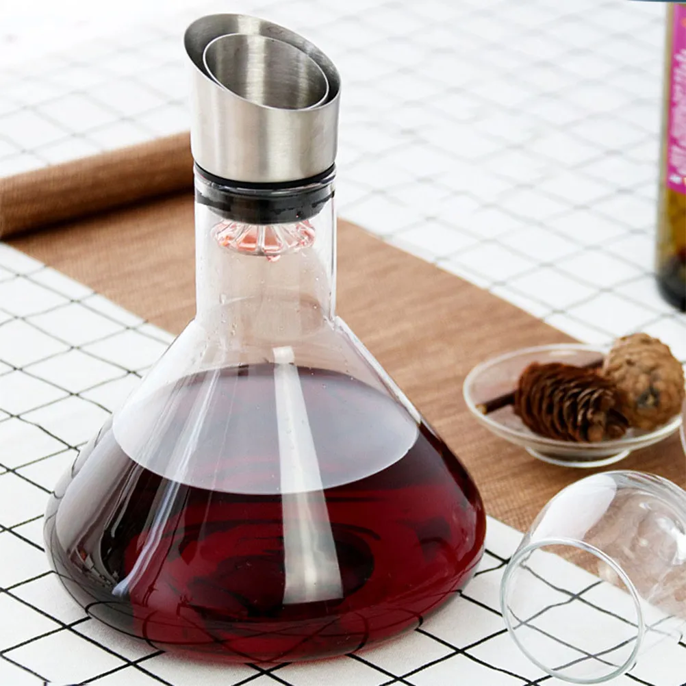 

Декантер для вина из высокопрочного боросиликатного стекла в форме водопада, с удобным и стабильным наливом, полированный, для бара, домашнего использования, декор для кухни