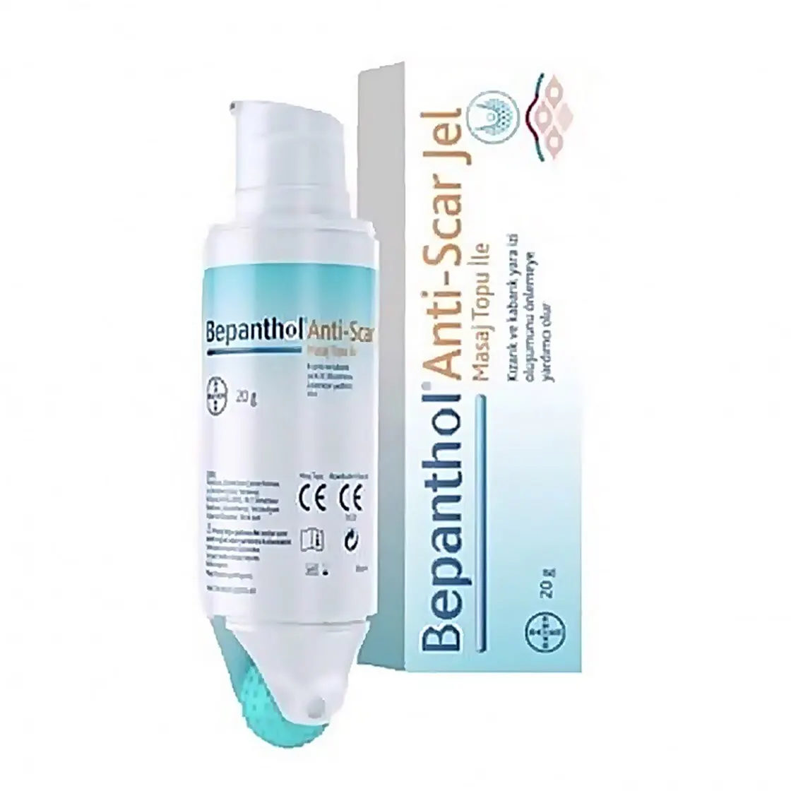 Bepanthol Anti-Scar Jel 20gr Helps to Preserve the Moisture Balance of Your Skin by Keeping the Water in the Skin