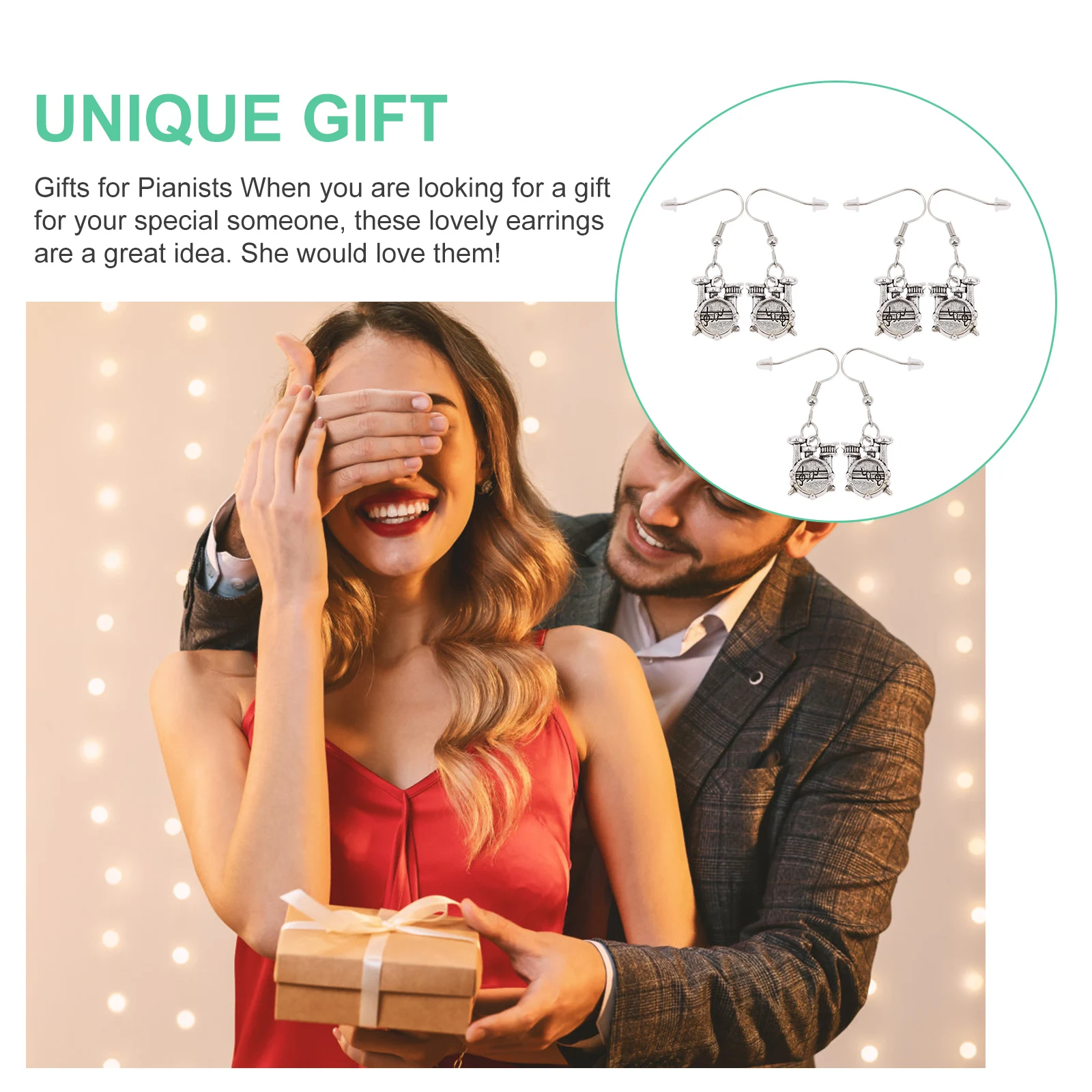 

Drum Set Earrings Alloy Ear Drop For Women Fashion Instrument Jewelry Gift Daily Wear Music Festival Ear Accessories