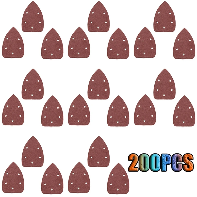 ABSJ-200PCS 100Grits-800Grits ماوس التفاصيل ساندر الصنفرة الرملي ورقة لآلة الصنفرة 140 مللي متر x 90 مللي متر