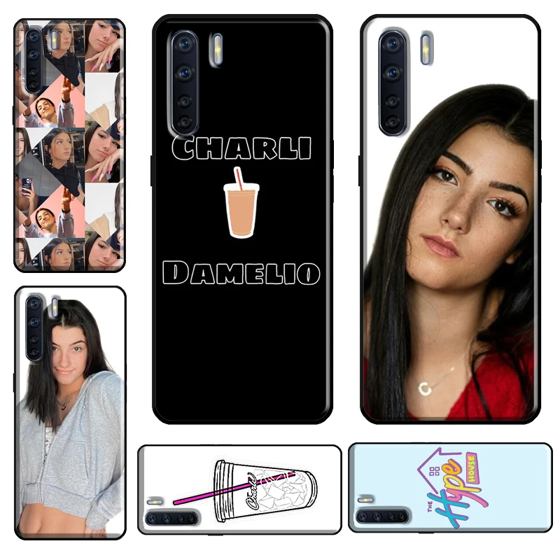 Charli Damelio Case For OPPO A78 A76 A96 A54 A74 A94 A5 A9 A31 A53 A15 A16 A17 A52 A72 A91 A93 A77 A57s